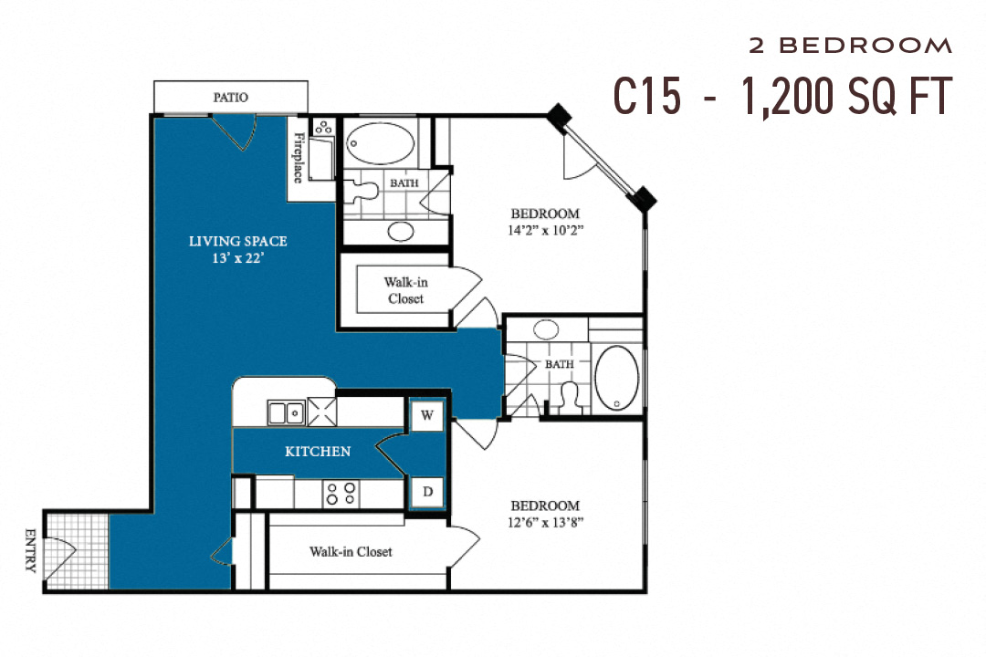 Commons Park West Two Bedroom C15